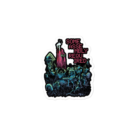 Some Assembly Required — Necromancer D&D Sticker