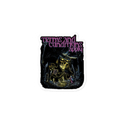 Terms and Conditions Apply — Undying Warlock D&D Sticker