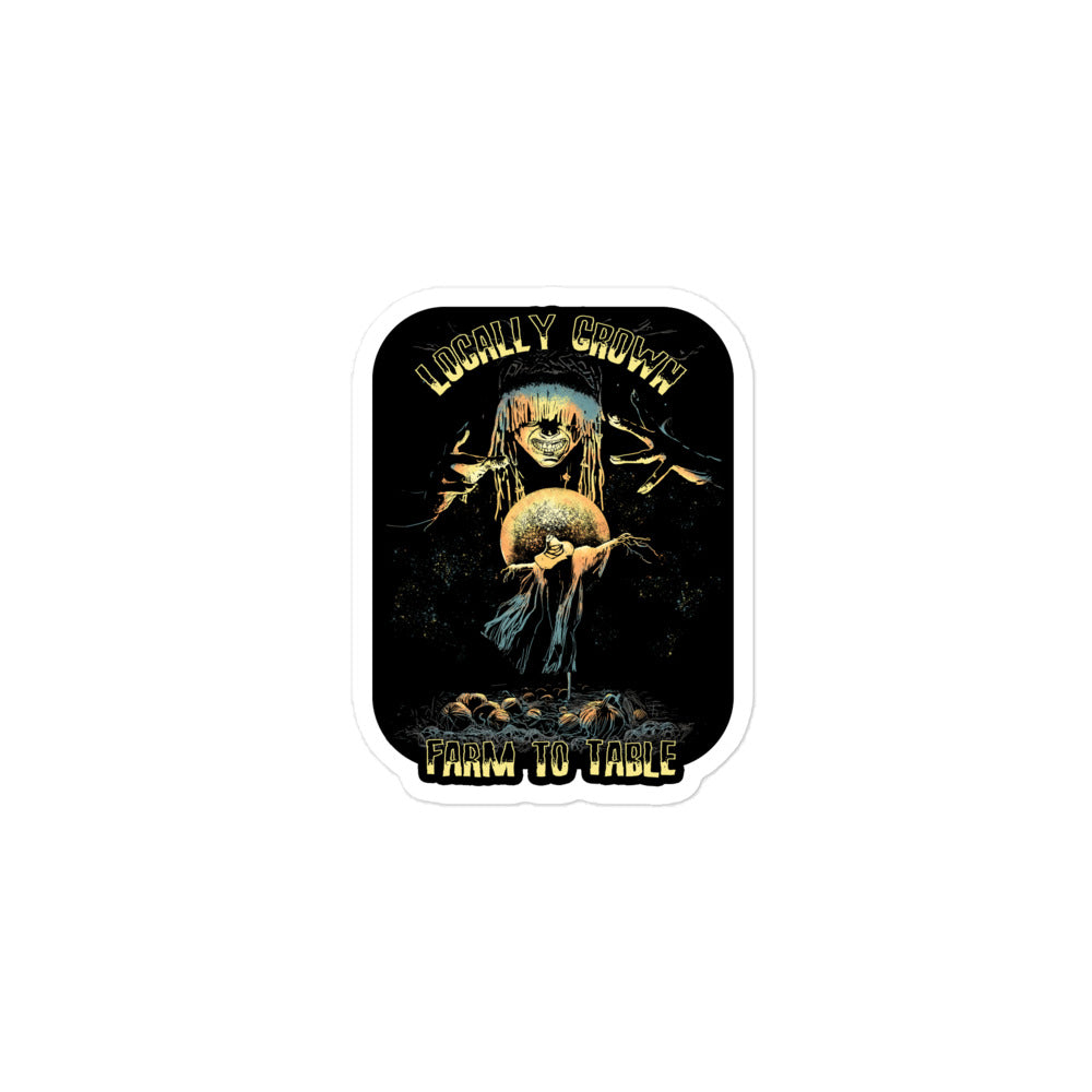 Locally Grown Farm to Table — Evil Druid D&D Sticker