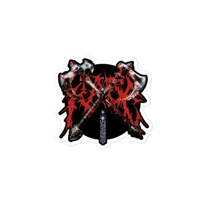 Rage Axes — Barbarian D&D Sticker