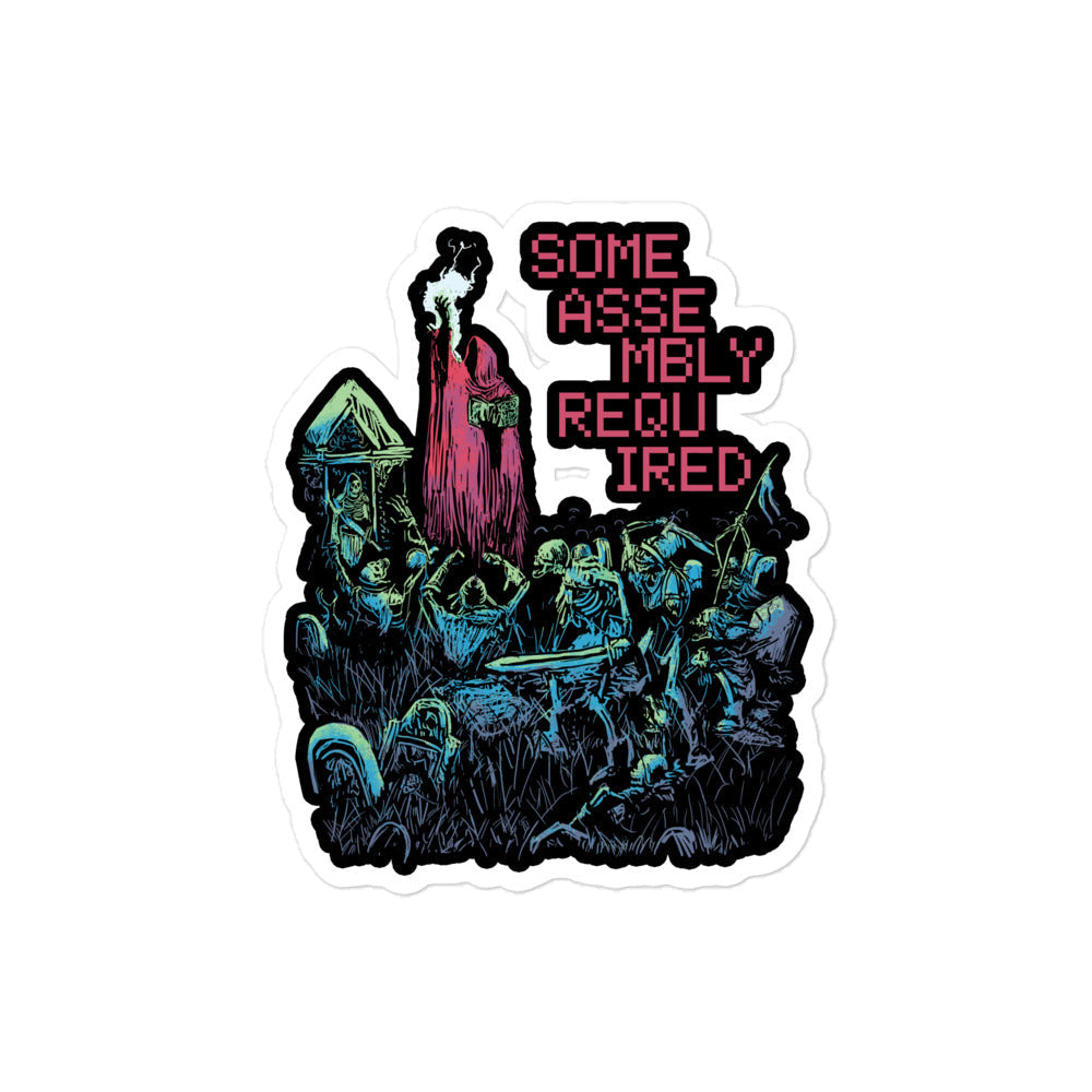 Some Assembly Required — Necromancer D&D Sticker