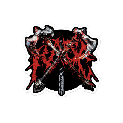 Rage Axes — Barbarian D&D Sticker