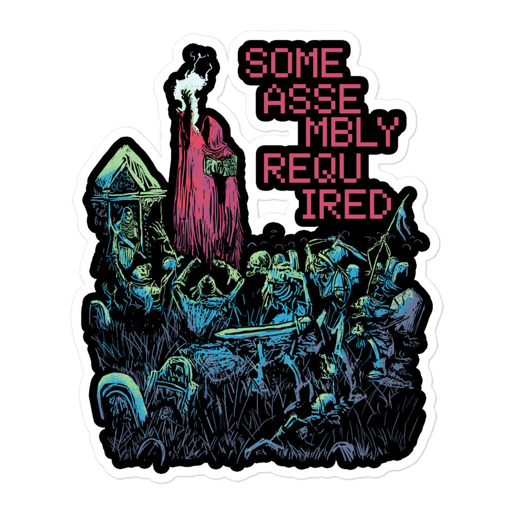 Some Assembly Required — Necromancer D&D Sticker