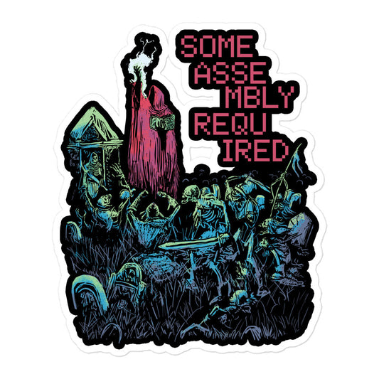 Some Assembly Required — Necromancer D&D Sticker