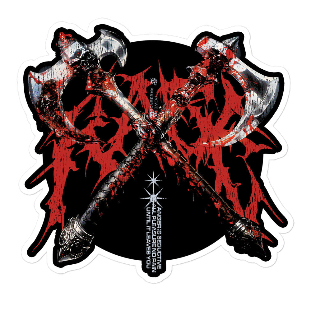Rage Axes — Barbarian D&D Sticker