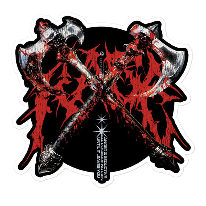 Rage Axes — Barbarian D&D Sticker