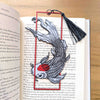 Koi Fish Japanese Bookmark Art Tassel Reader Gift