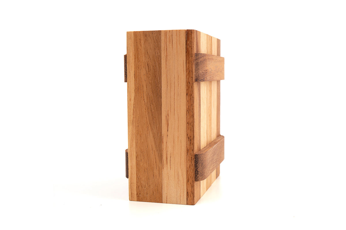 Secret Opening Puzzle Box – Wooden Trick Box for Cash, Gift Cards & Jewelry, Two Sizes