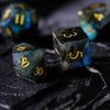 Labradorite Gemstone Dice Set