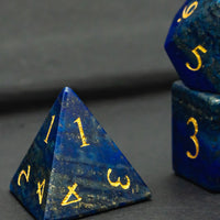 Lapis Lazuli Gemstone Dice Set