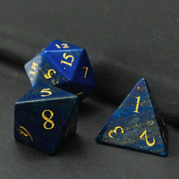Lapis Lazuli Gemstone Dice Set