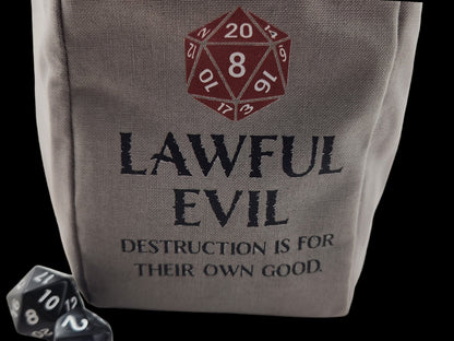 Lawful Evil Dice Bag