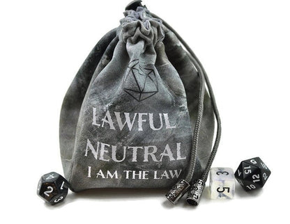 Lawful Neutral Dice Bag, Tan