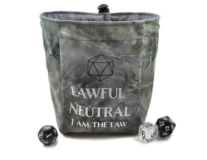 Lawful Neutral Dice Bag, Tan