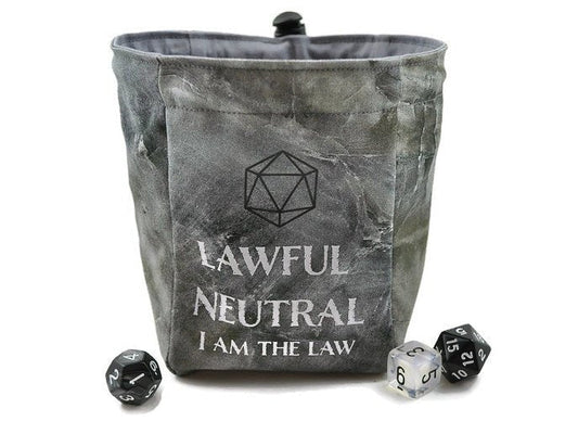 Lawful Neutral Dice Bag, Tan