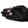 Lepidolite Rough Earrings with Gold Plated Wire (0.5 To 1 Inch) (1 Pair)