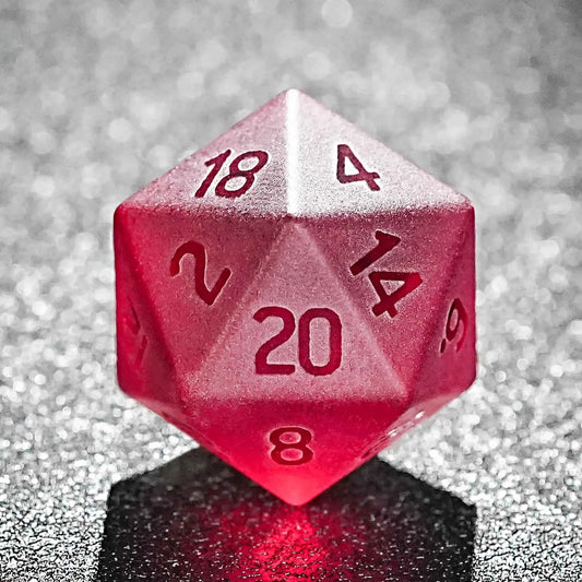 Light Yellow Gummy Frosted Gemstone DND Dice Set — 7-Piece Polyhedral TTRPG Dice