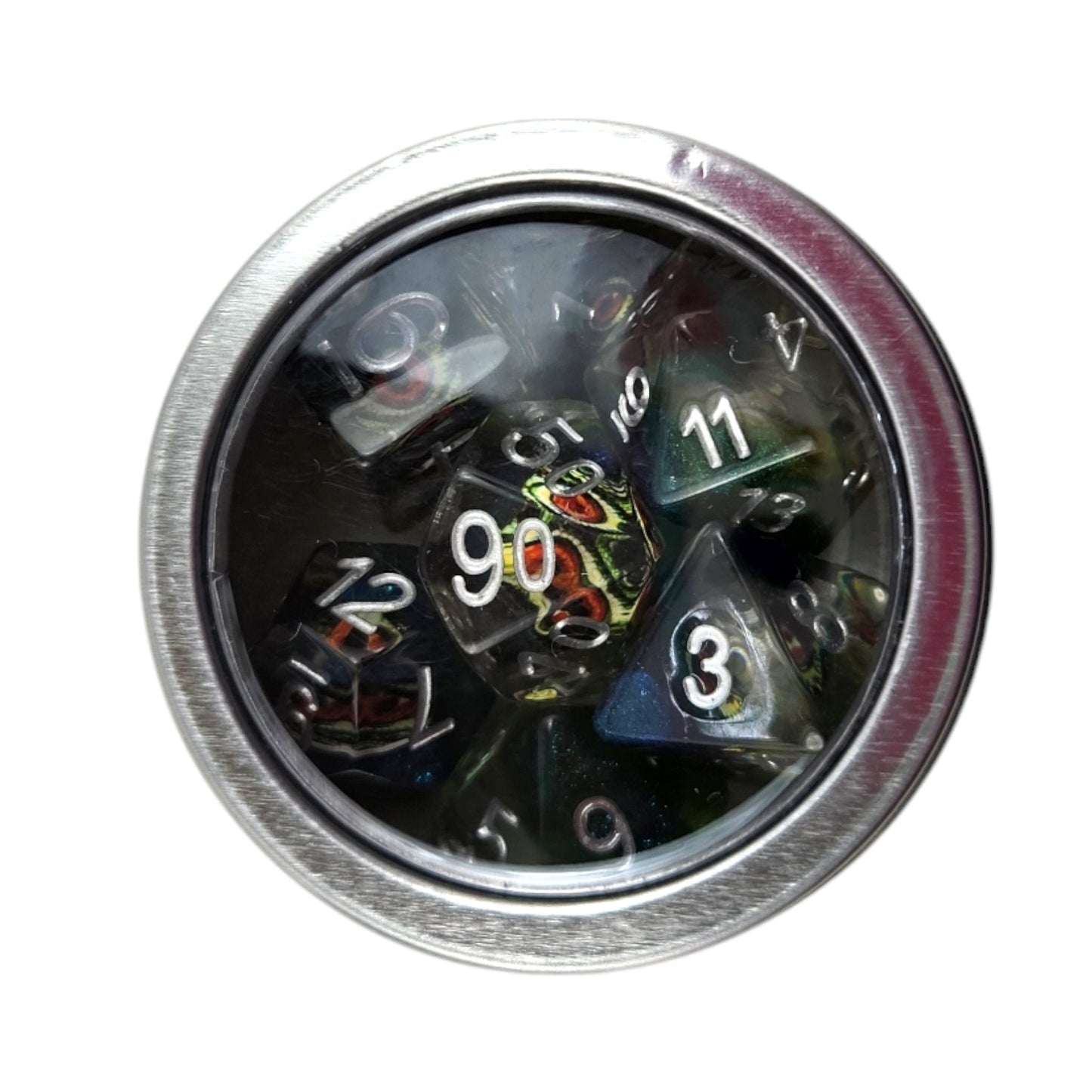 Serpent's Gaze Lizard Eye 7-Piece Resin DND Dice Set
