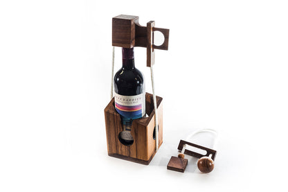 Don't Break It Wine Bottle Puzzle - Reusable Wooden Gift Puzzle