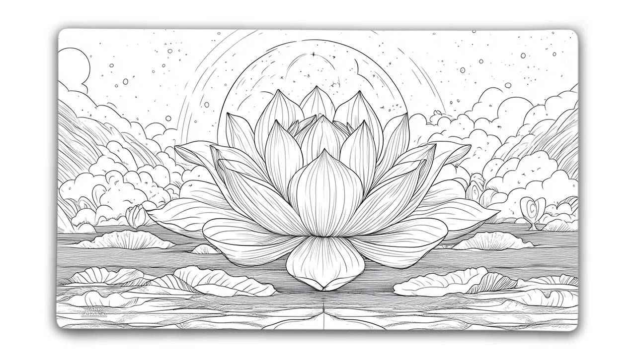 Lotus | Color Your Own Playmat Set