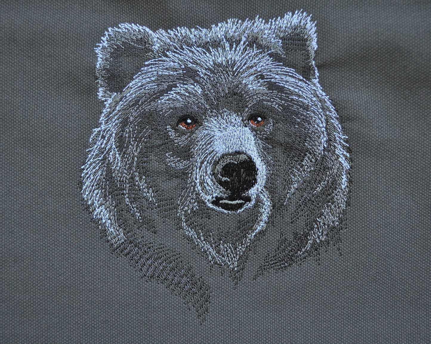 Majestic Bear Canvas Cinch Sack — TTRPG Dice & Gear Bag