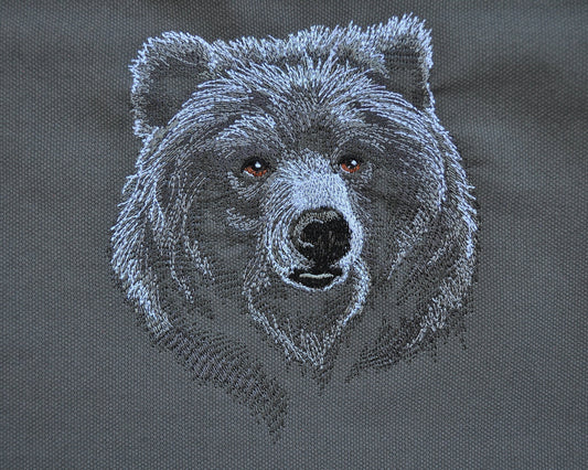 Majestic Bear Canvas Cinch Sack — TTRPG Dice & Gear Bag