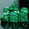 Malachite Gemstone Dice Set