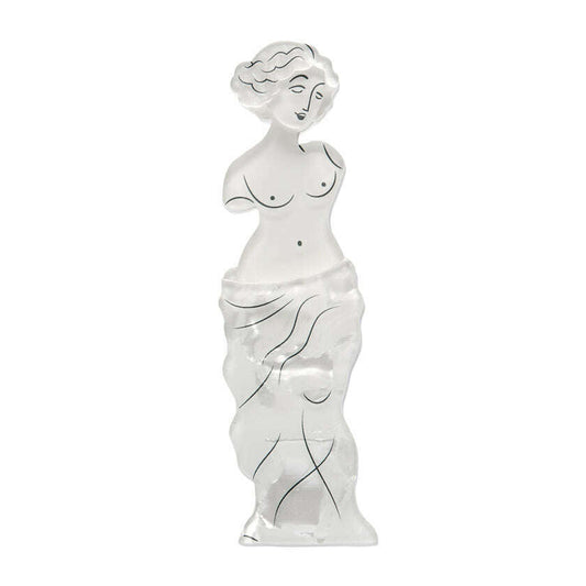 Marble Muse Aphrodite Brooch – Limited-Run Venus de Milo Layered Resin Pin, Greek Odyssey