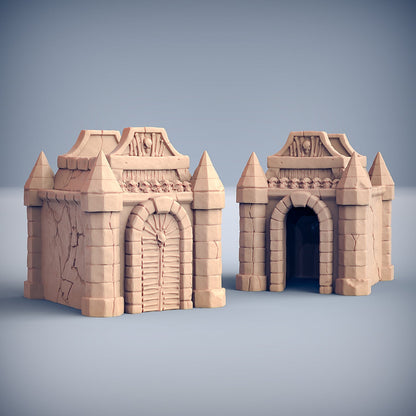 Artisan Guild Mausoleum Terrain — Oldburg Fallen Ones – 3D Printed 28mm 32mm