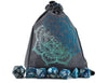 Large dice bag, dice and notebook, Medallion patterned