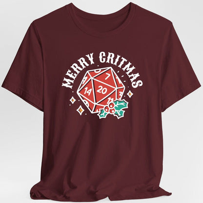Merry Critmas D20 T-shirt