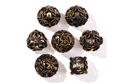 Nature's Wrath Metal RPG Dice Set | 7 Pieces