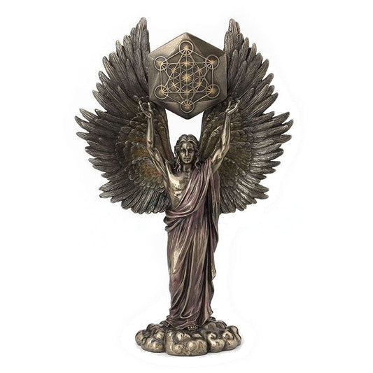 Metatron with Geometric Cube Figurine