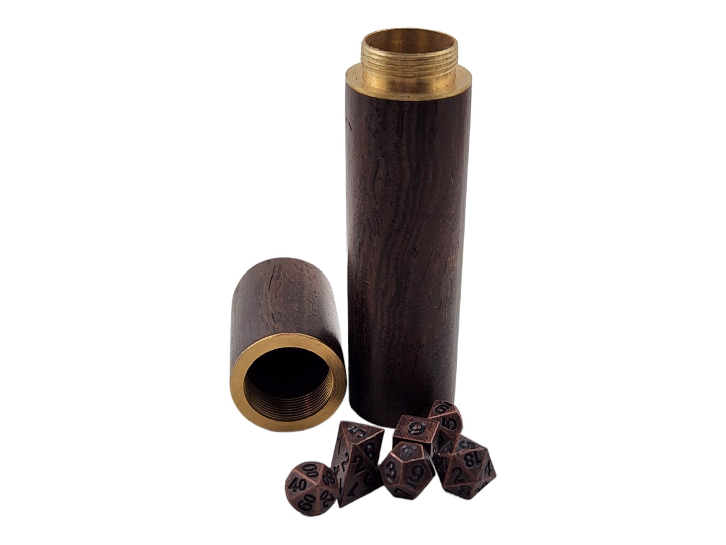 Micro Metal Dice Set in Wood Case