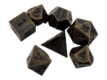 Micro Metal Dice Set in Wood Case