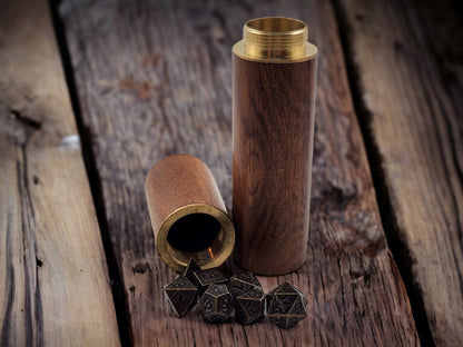 Micro Metal Dice Set in Wood Case