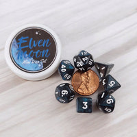 Mini dice set, Elven moon dice