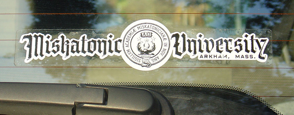 Miskatonic University Car Window Decal