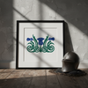 Scottish Thistle Botanical Art Print Medieval Decor