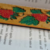 Strawberry Vine Bookmark Textured Gothic Reader Gift