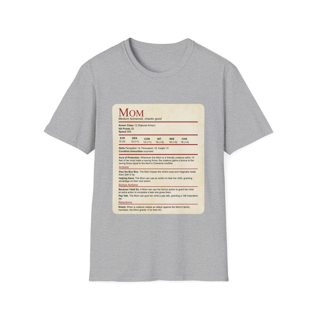 Mom DND Shirt - Funny Stat Block