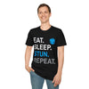 Monk Class T-Shirt – 'Eat, Sleep, Stun, Repeat'