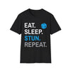 Monk Class T-Shirt – 'Eat, Sleep, Stun, Repeat'