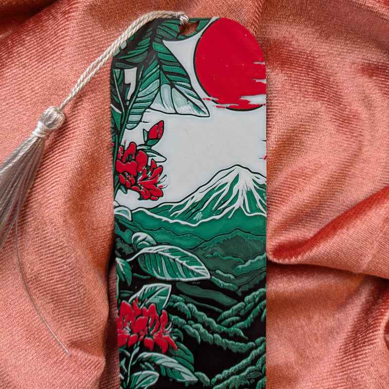 Mount Fuji Art Bookmark 2x6 Reader Gift
