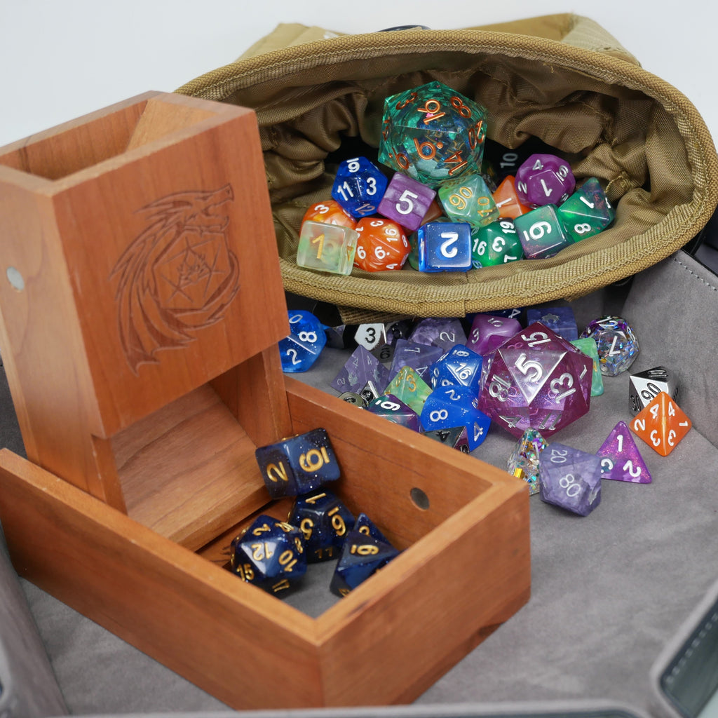 Mystery Hoard - 4x 14pc Dice Set Bundle + 1 RPG Accessory