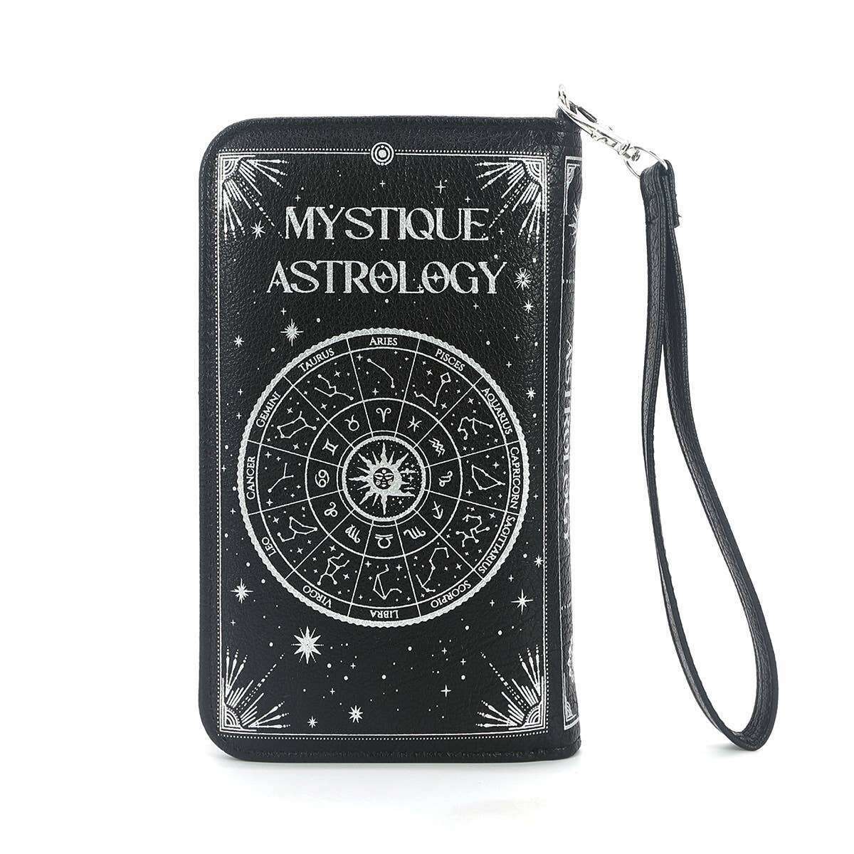 Mystique Astrology Wristlet Wallet in Vinyl