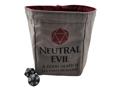"Neutral Evil" Dice Bag