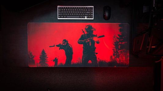 "Night Patrol" — Rust Deskmat