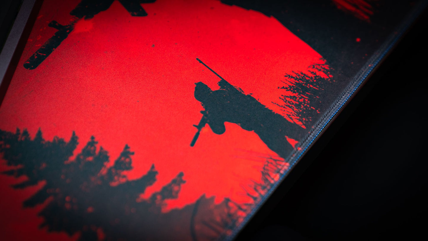 "Night Patrol" — Rust Deskmat
