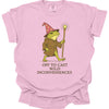 Off to Cast Mild Inconveniences – Wizard Frog T-Shirt - Comfort Colors